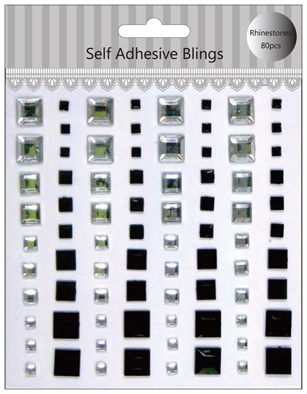 Craft classic square self adhesive gems sticker