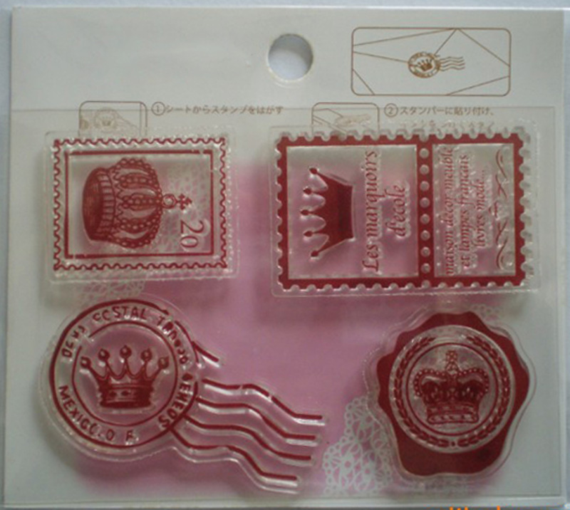 Crown collection clear stamp for scrapbooking