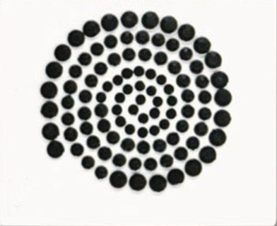 100pcs black gems sticker