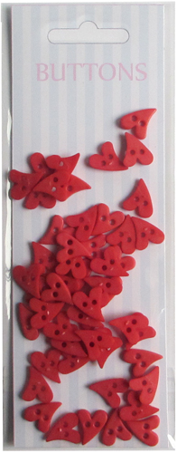 Christmas Red set Forest love shape buttons-novelty buttons-cute buttons