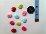 15mm apple buttons for scrapbooking