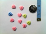 13mm craft plastic love buttons