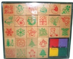 Christmas decorating wood stamp