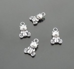 Teddy bear charms for holiday gift decorating
