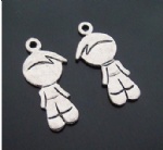 metal fashion boy charms for hobby craft