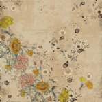 Antique flower scrapbook paper design