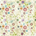 Flower printed craft paper for scrapbooking