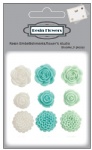 Resin embellishments rose flowers for scrapbooking