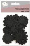 Black paper flower petals for decorating