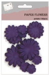 Voilet paper flower petals for scrapbooking