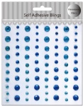 Scrapbook blue self adhesive gems sticker