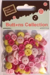 Girl assorted plastic buttons wholesale-mixed plastic buttons