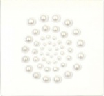 50pcs white pearls sticker