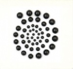 50pcs black pearls sticker