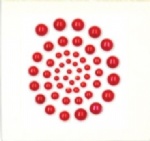 50pcs red pearls sticker