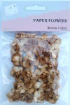 Brown scrapbook paper rose blooms