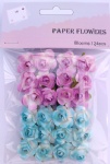 Baby girl set scrapbook paper rose blooms