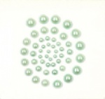 50pcs ice green pearls sticker