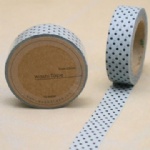Blue tape with black dots washi tape-decorating washi tape