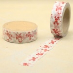 Chrostmas tree printed self adhesive washi tape for christmas decorating