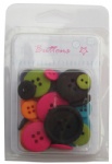 Colorful assorted plastic buttons For craft