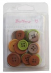 Assorted mix 4 holes plastic buttons collection