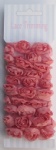 Dark Pink Double row chiffon rose flower lace trim