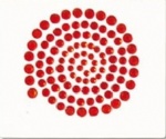100pcs red gems sticker