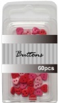 Red set assort mini Heart buttons wholesale-6mm buttons