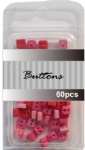 Red set assort mini square buttons wholesale-tiny buttons