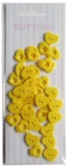 Yellow set Forest love shape buttons-novelty buttons-cute buttons