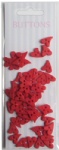 Christmas Red set Forest love shape buttons-novelty buttons-cute buttons