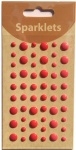 self adhesive enamel dots-red collection-embellishments