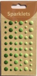 self adhesive enamel dots-green collection-embellishments