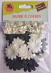 Nature set scrapbook paper flowers-rose flowers-cardmaking embellishments