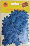 Blue collection scrapbook paper flowers-paper petals-embellishments