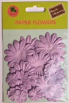 Purple collection scrapbook paper flowers-paper petals-embellishments