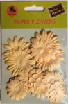 Ivory collection scrapbook paper flowers-paper petals-embellishments