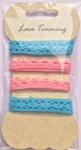 Colorful cotton lace pack-card making embellishments