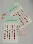 60pcs mixed colors pearls sticker